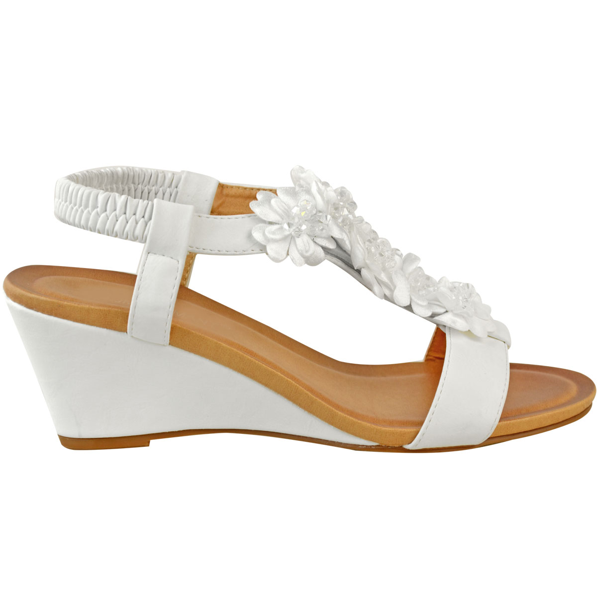 bridal red wedge sandals