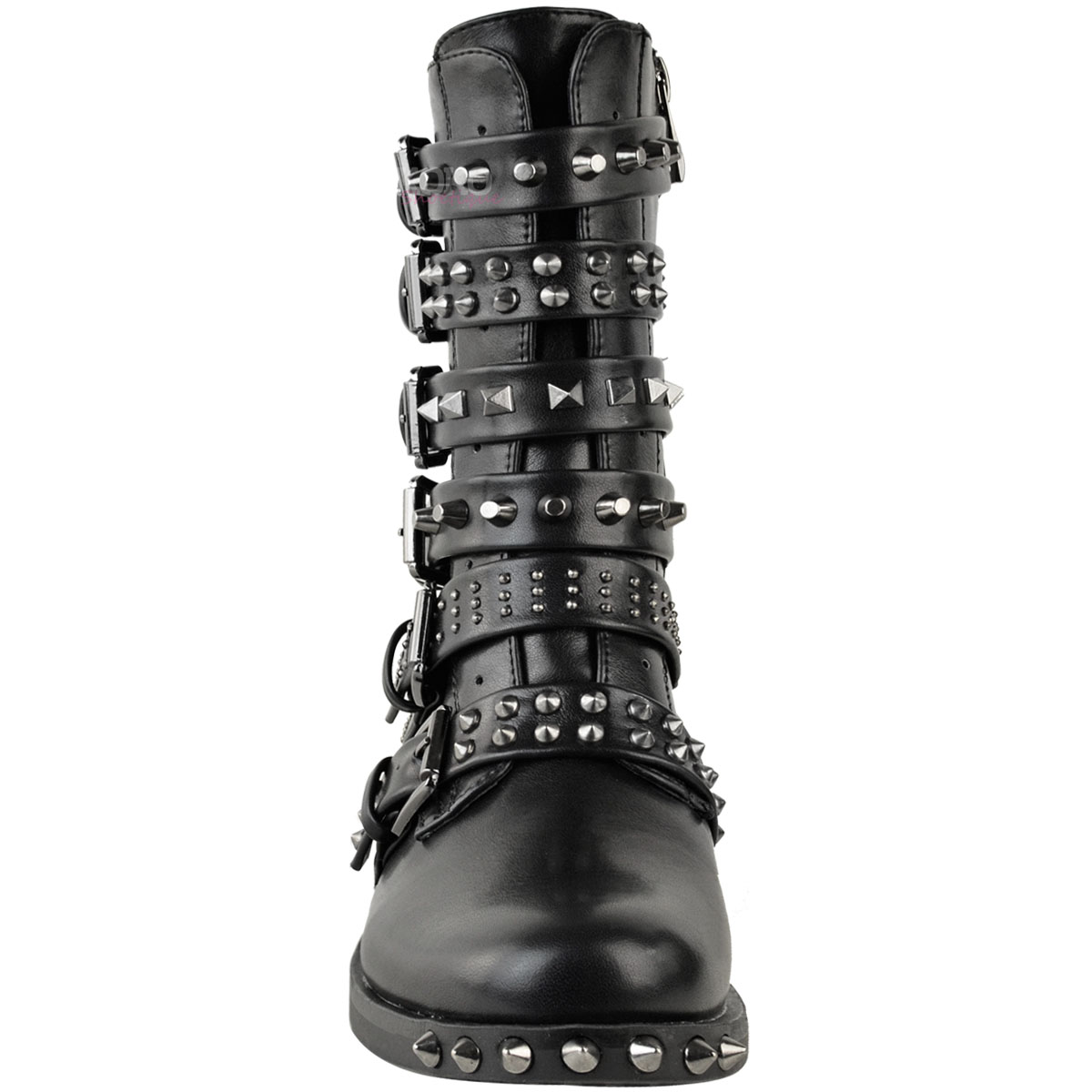 womens black studded boots