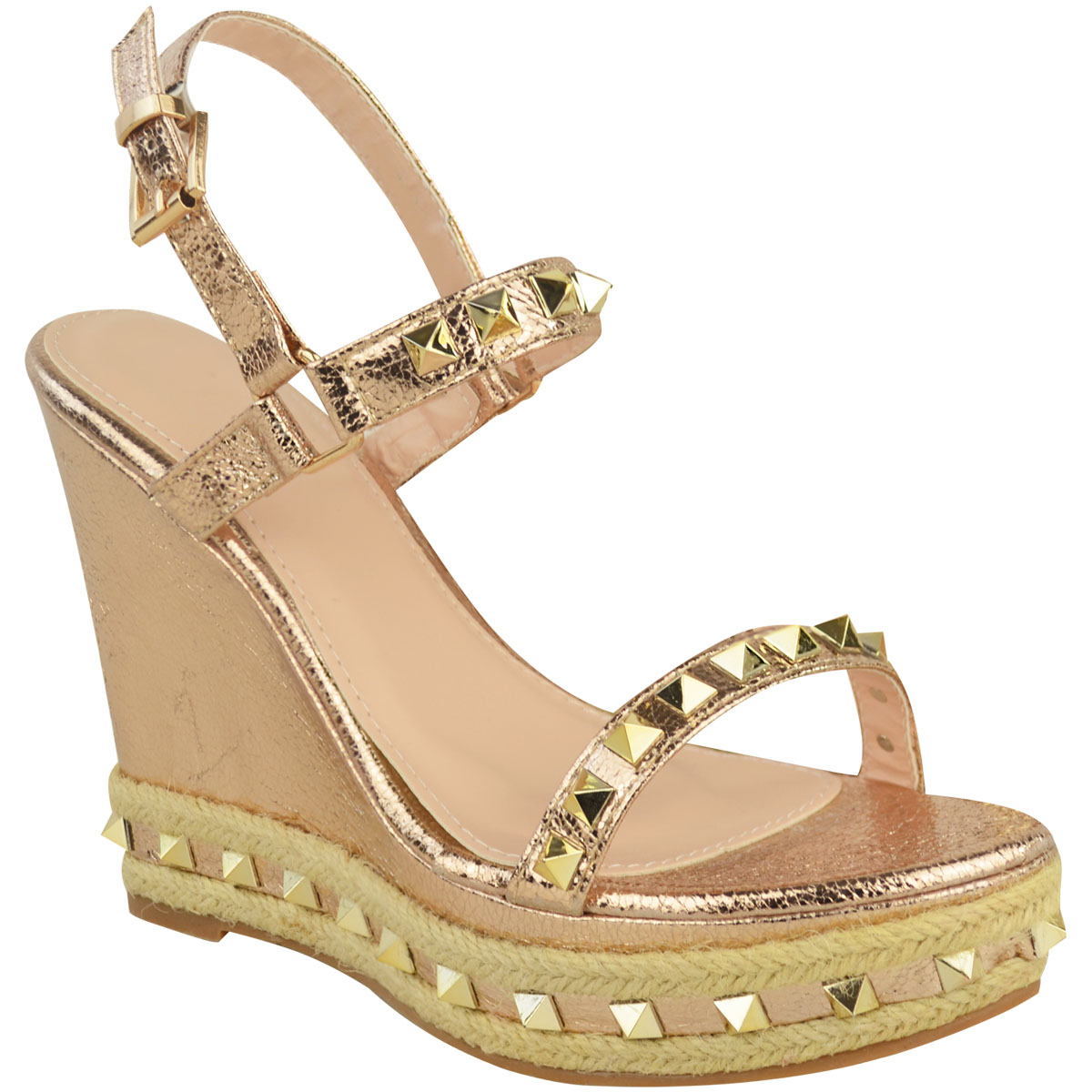 gold wedge sandals