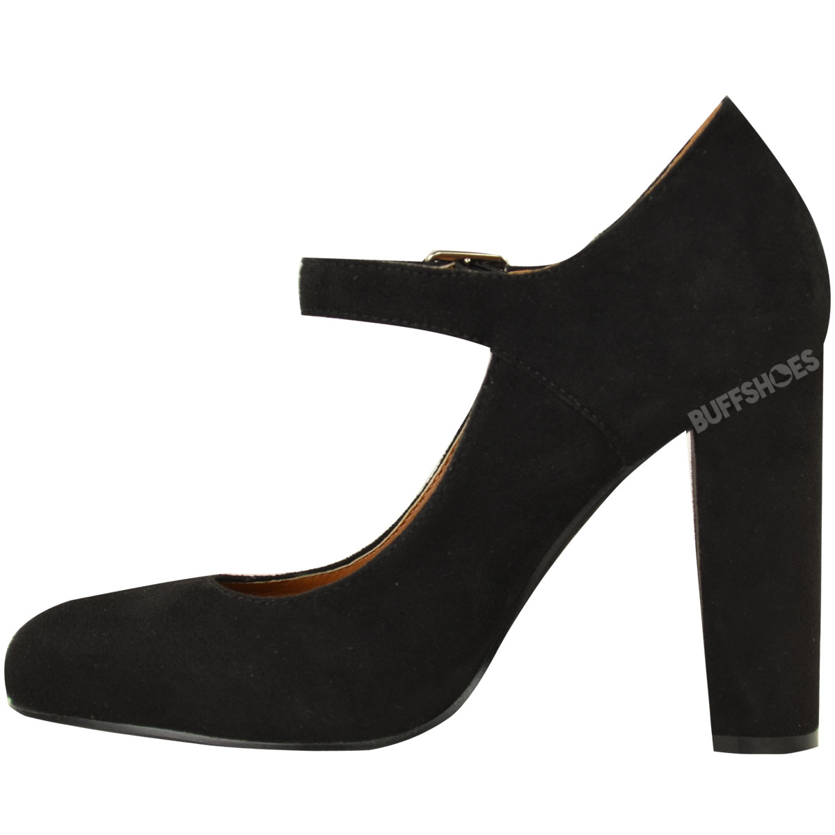 womens black mary jane heels