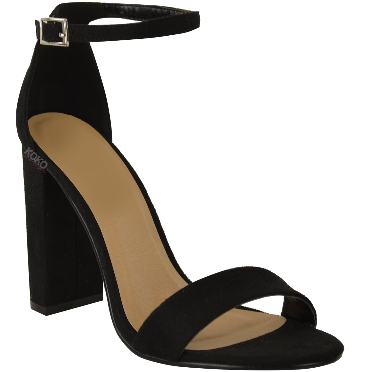 Womans Noir Plateforme Sandale D'été Chaussures Taille 3.5 To 7 par Claudia Ghizzani 